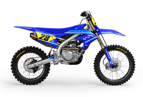 Yamaha motocross dirt bike premium graphics = 3D design - render - Blue white BlueWhite#color_bluewhite