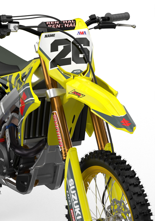 Suzuki RMZ Motocross dirt bike graphics for protection from madestickers.com  Grey#color_grey