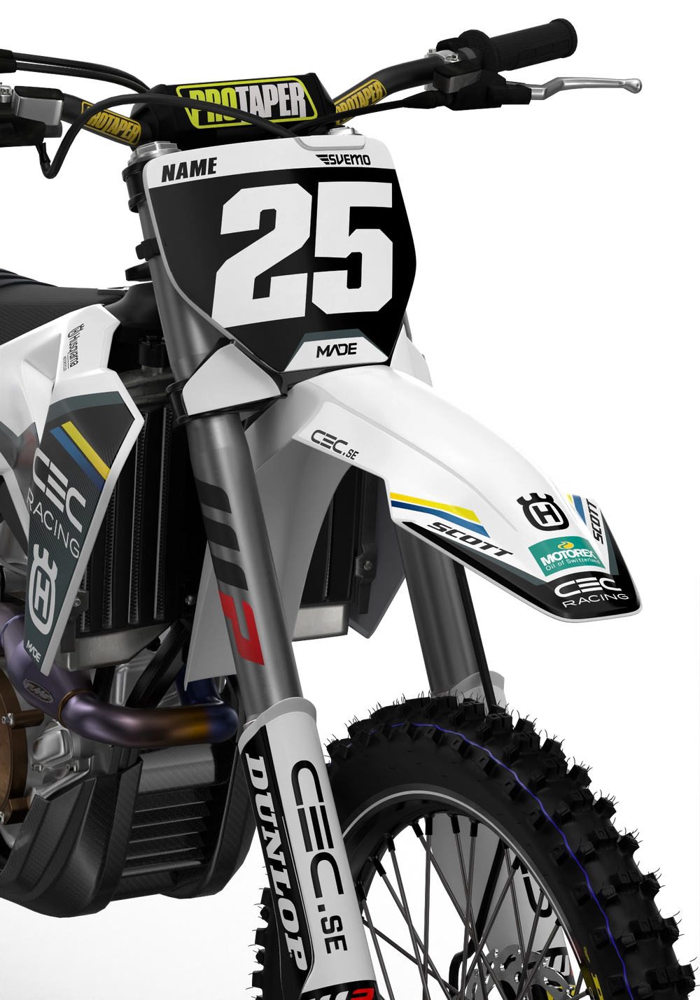 CEC Racing Motorcycle Husqvarna TC FC 2025 graphics - madestickers.com