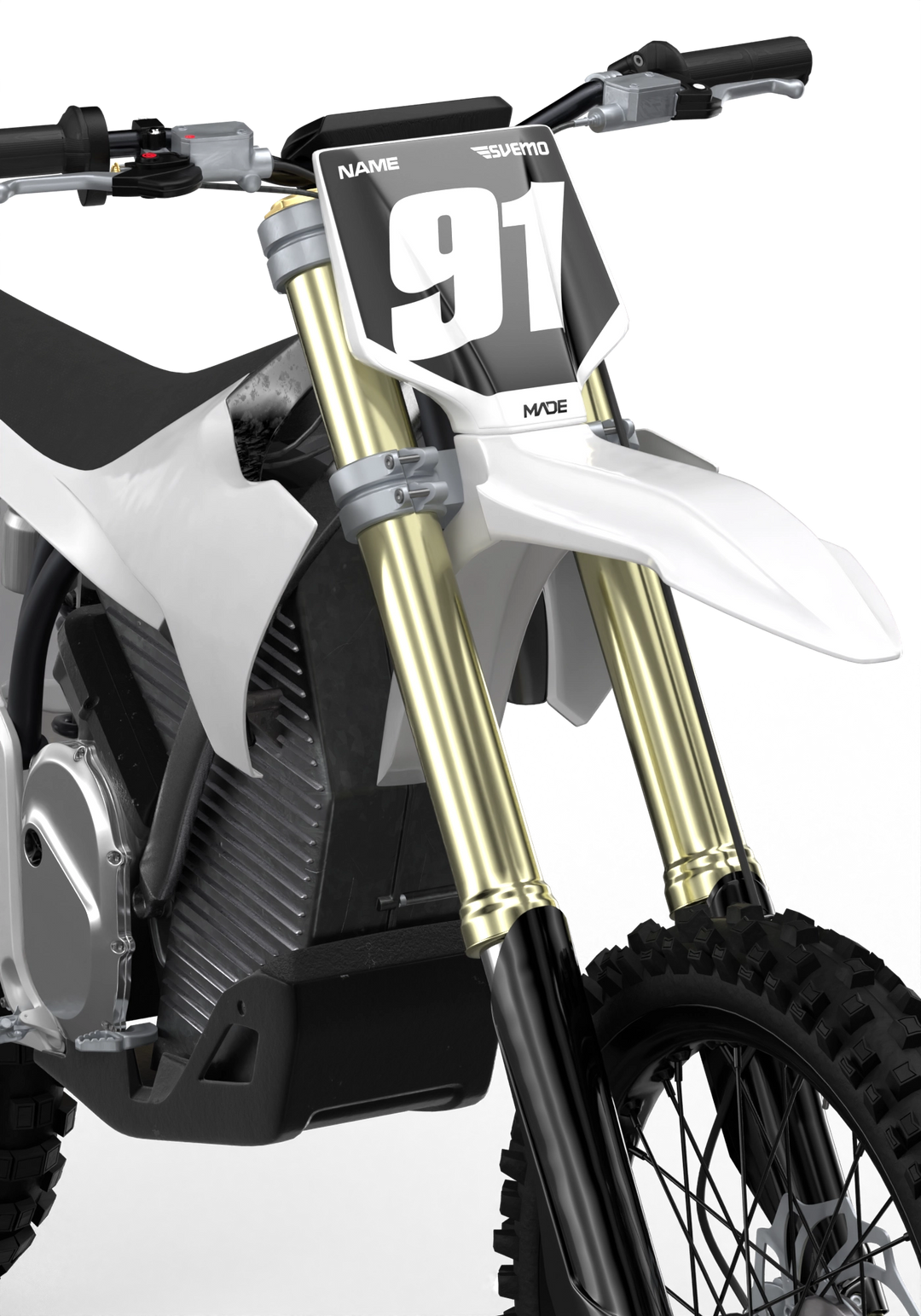 STARK VARG CLEAN WHITE NUMMERKIT