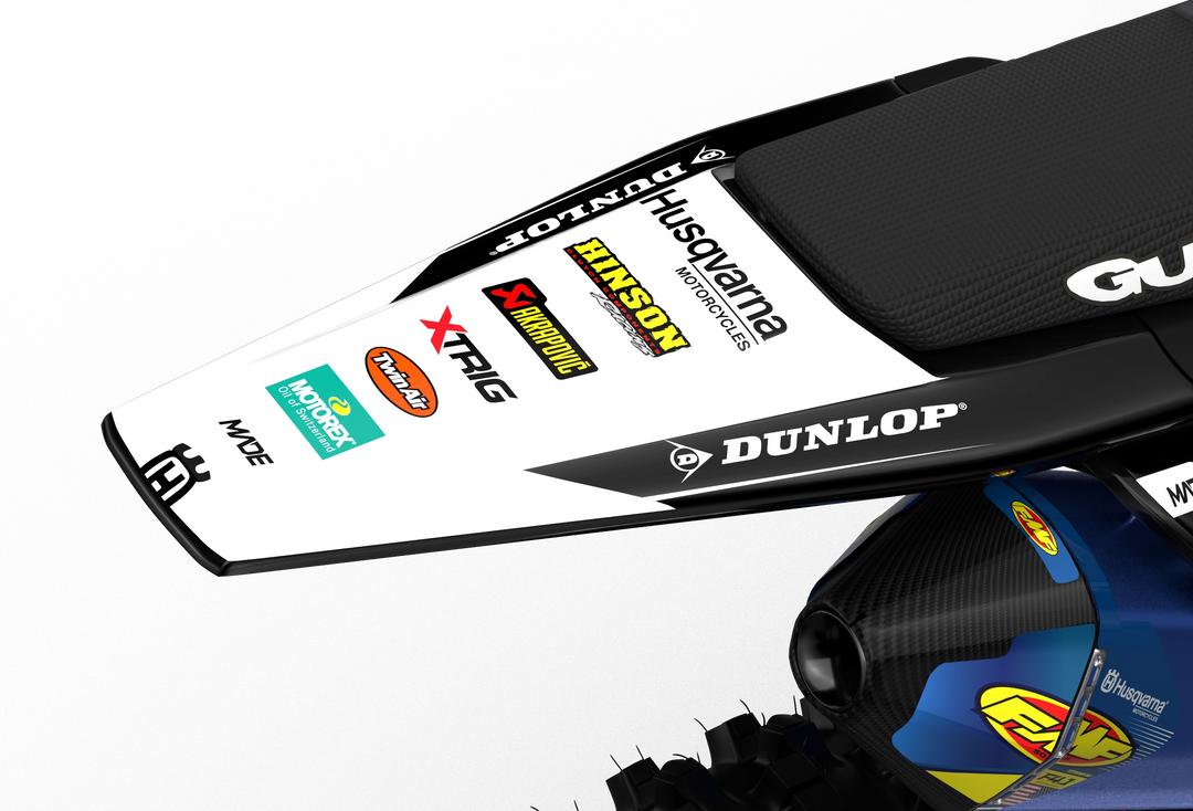 Husqvarna FC/TC New Motocross dirt bike Graphics for protections and style from Madestickers.com Black#color_black