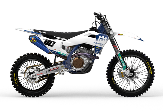Husqvarna FC/TC New Motocross dirt bike Graphics for protections and style from Madestickers.com White#color_white
