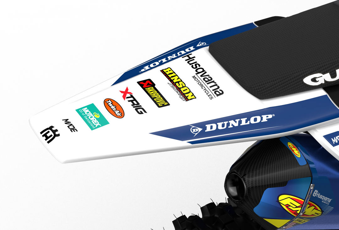 Husqvarna FC/TC New Motocross dirt bike Graphics for protections and style from Madestickers.com White#color_white