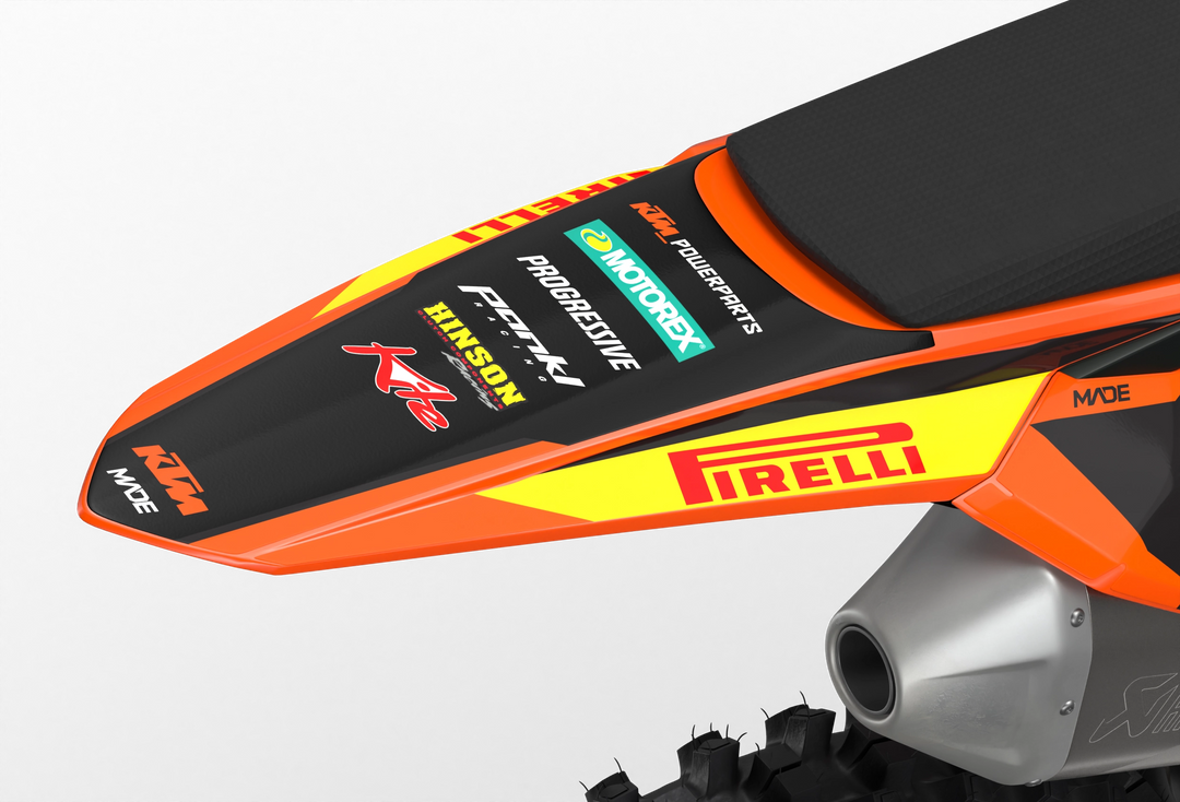 KTM dirt bike with Critical motocross licensed product graphics from madestickers.com Black#color_black