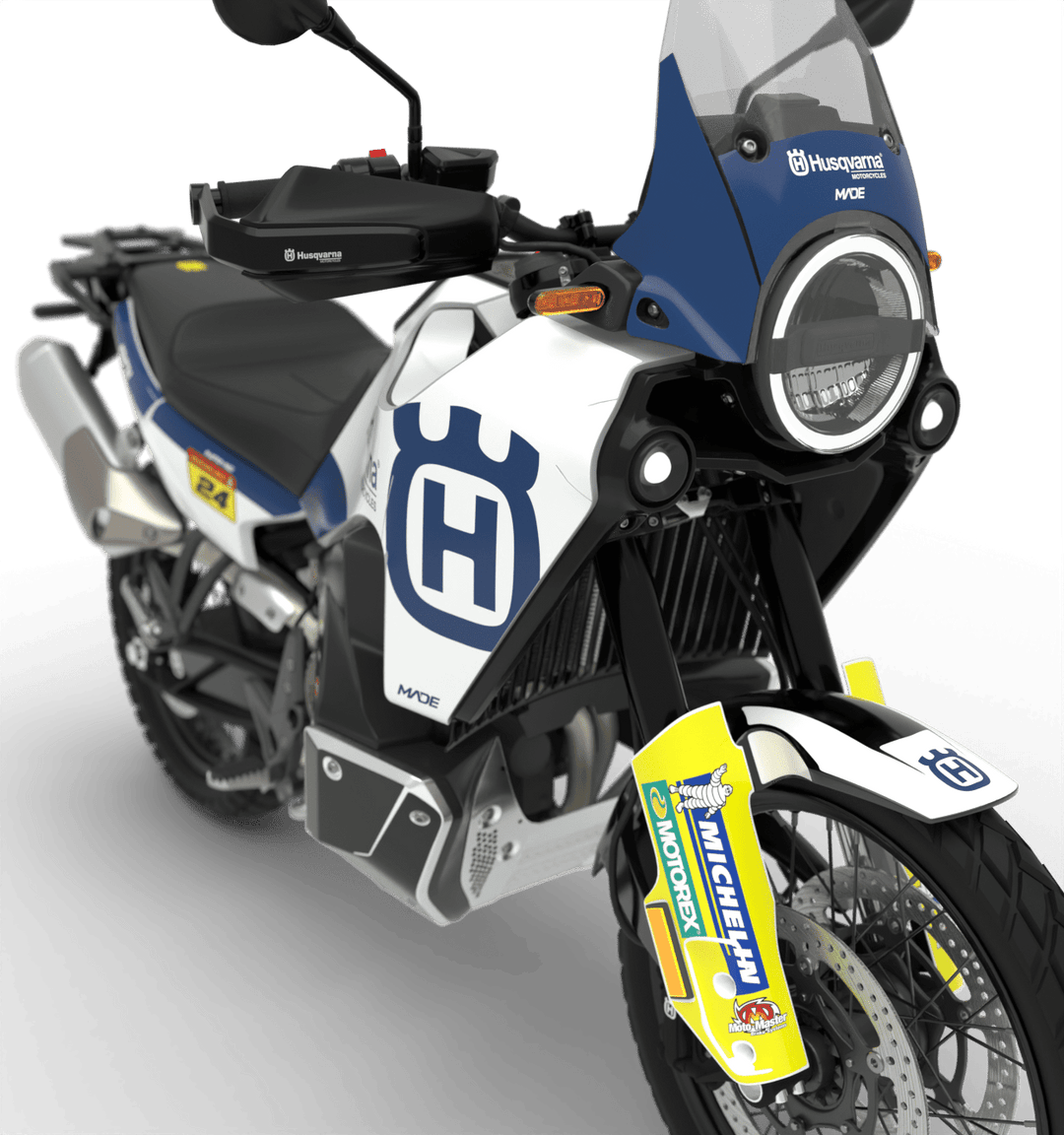 HUSQVARNA ADVENTURE NORDEN CLEAN GRAPHICS KIT - Madestickers Blue#color_blue