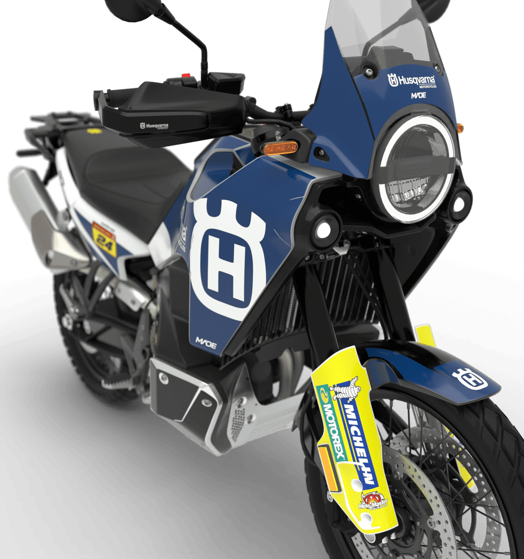 HUSQVARNA ADVENTURE NORDEN CLEAN GRAPHICS KIT - Madestickers White#color_white