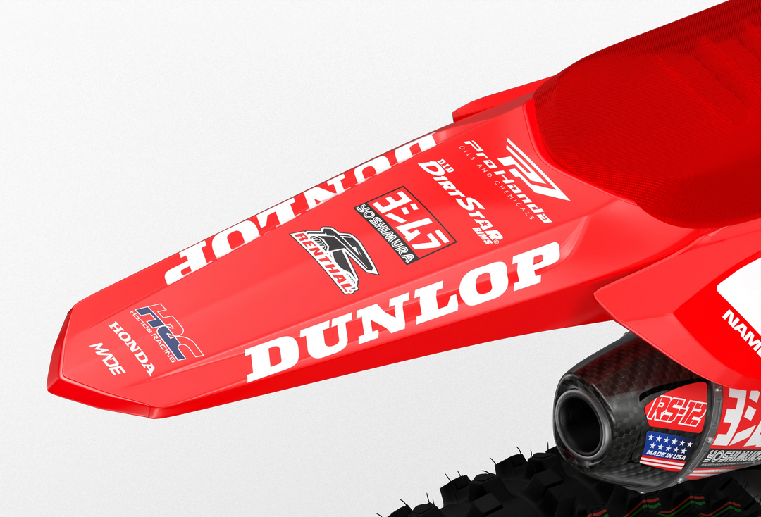 Honda CRF factory red graphics, stickers from madestikcers.com