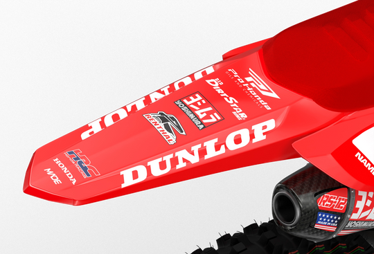 Honda CRF factory red graphics, stickers from madestikcers.com