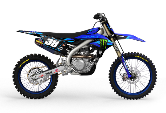 Yamaha YZ YZF motocross graphics with factory 2026 design - madestickers.com Blue#color_blue