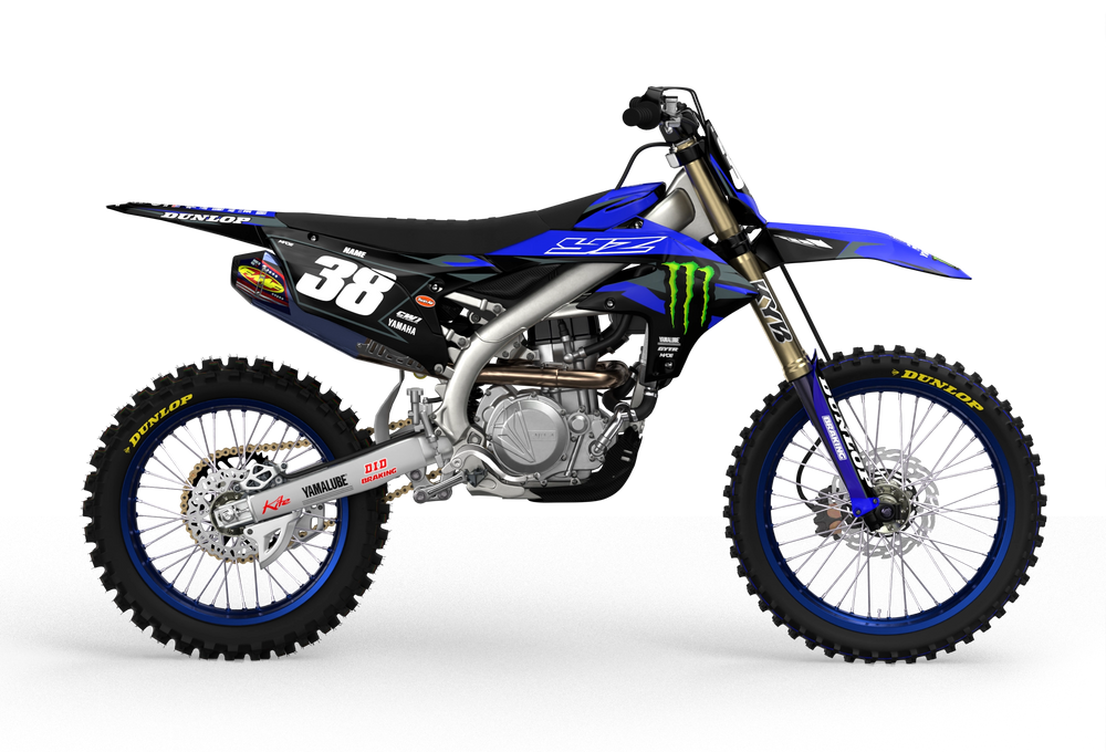Yamaha YZ YZF motocross graphics with factory 2026 design - madestickers.com Grey#color_grey