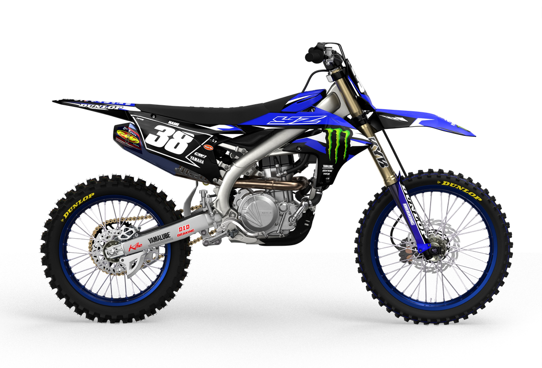 Yamaha YZ YZF motocross graphics with factory 2026 design - madestickers.com White#color_white