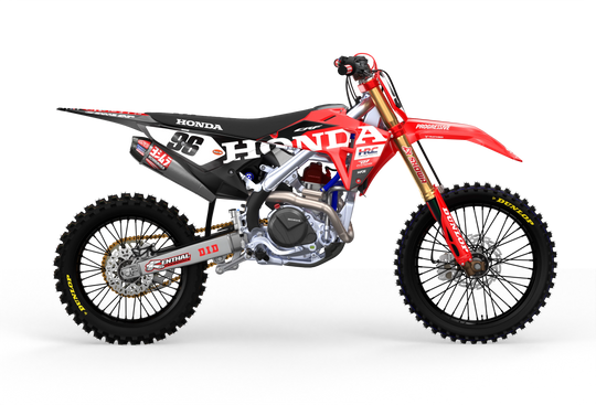 CRF Honda Factory 2027 design with big Honda logo on sides, premium graphics from madestickers.com Black#color_black