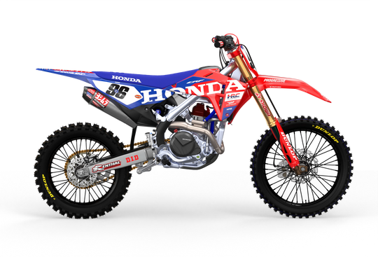 CRF Honda Factory 2027 design with big Honda logo on sides, premium graphics from madestickers.com Blue#color_blue