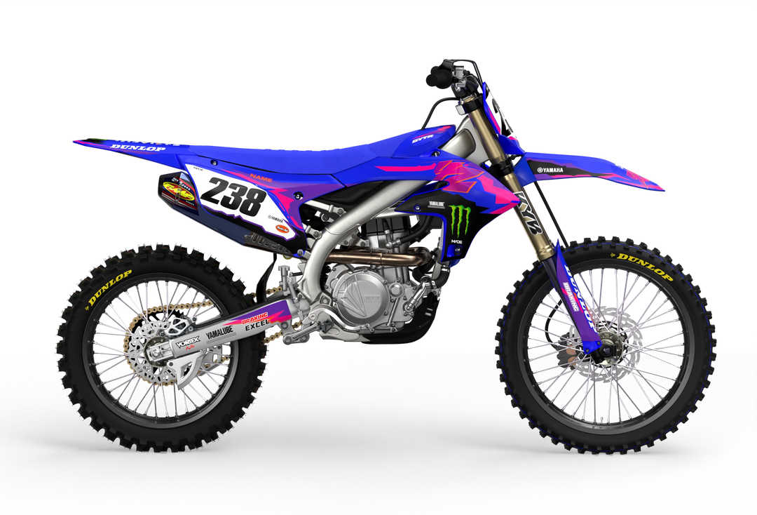 YAMAHA FIFTY GRAPHICS KIT - Madestickers Blue#color_blue