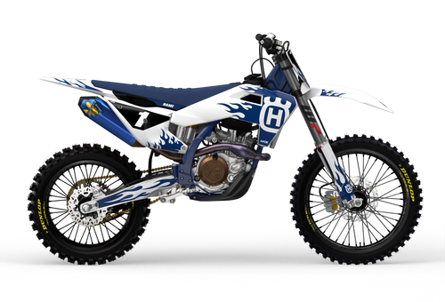Husqvarna TC FC 3D render Flame graphics from madestickers.com Blue#color_blue