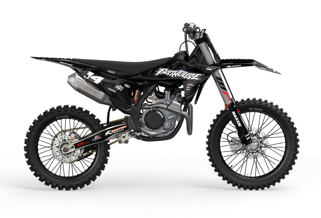 KTM SXF EXC Fasthouse Graphics for motocross dirt bikes from madestickers.com Black#color_black