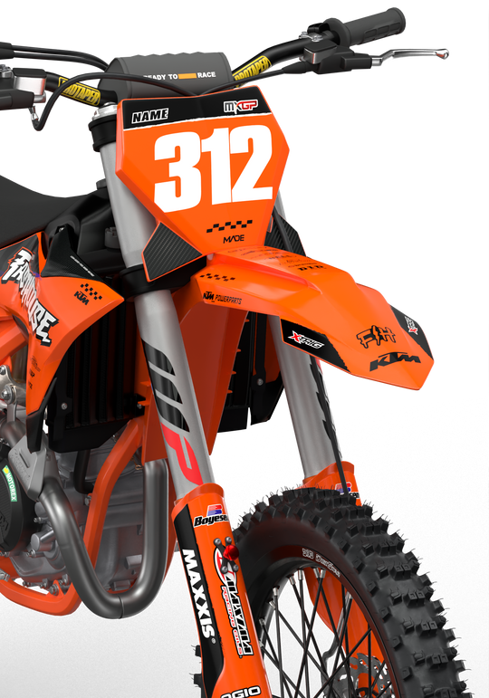 KTM SXF EXC Fasthouse Graphics for motocross dirt bikes from madestickers.com Orange#Color_orange