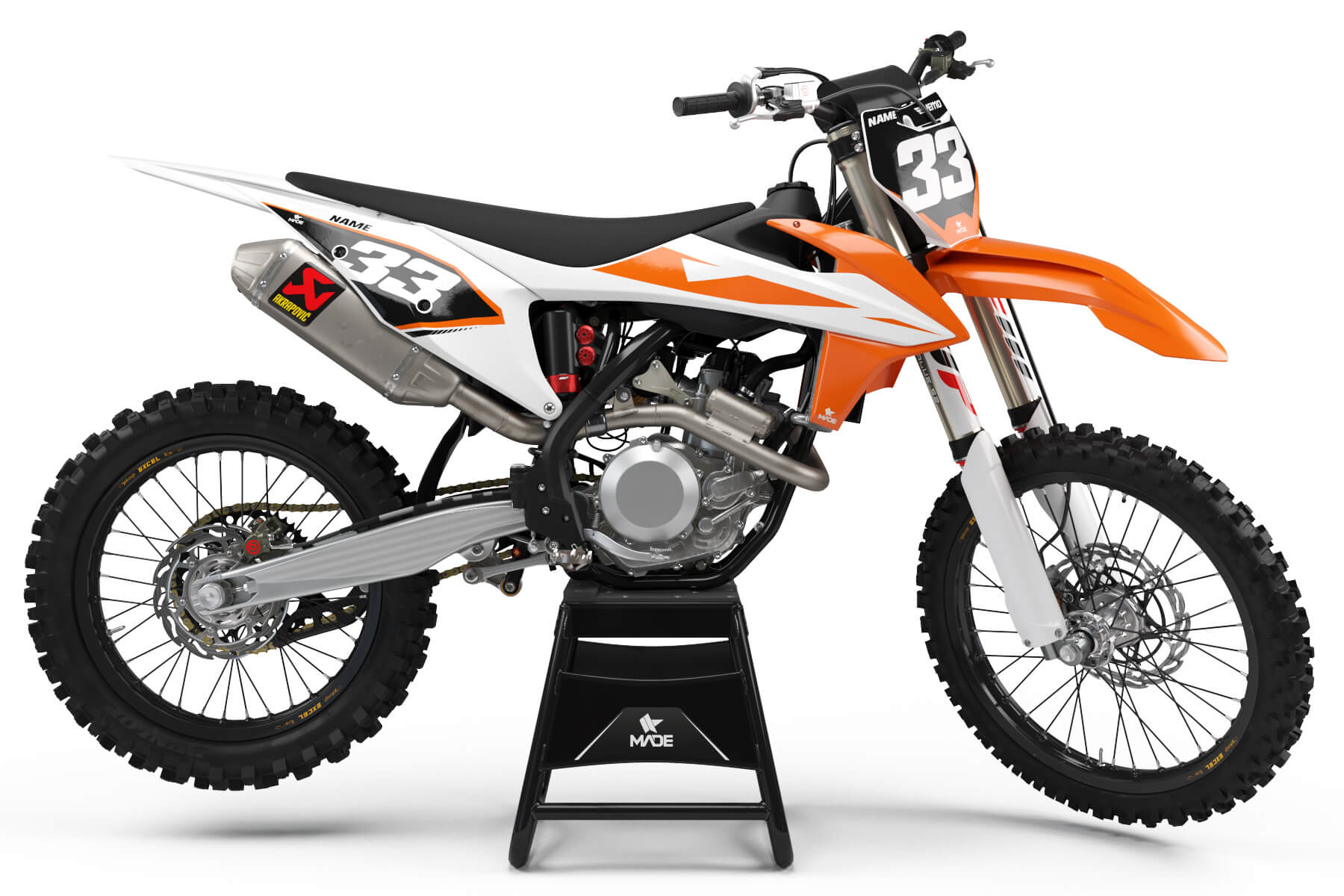 KTM SHARP NUMBER KIT - Madestickers