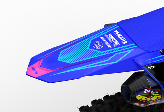 Yamaha YZ YZF Line graphics with big logo on sides, premium stickers from madestickers.com LightBluePink#color_lightbluepink