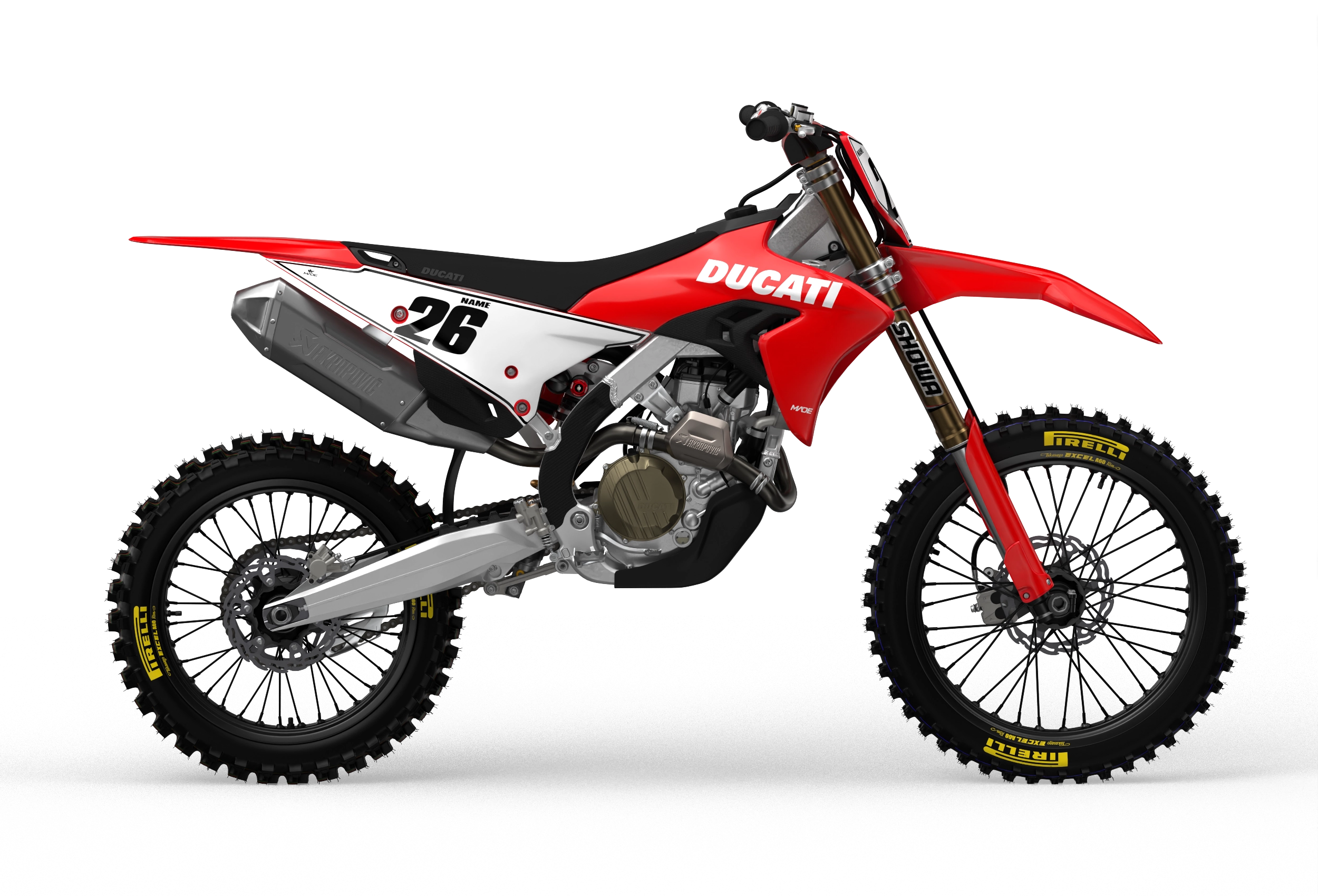 DUCATI OUTLINE NUMBER KIT - Madestickers