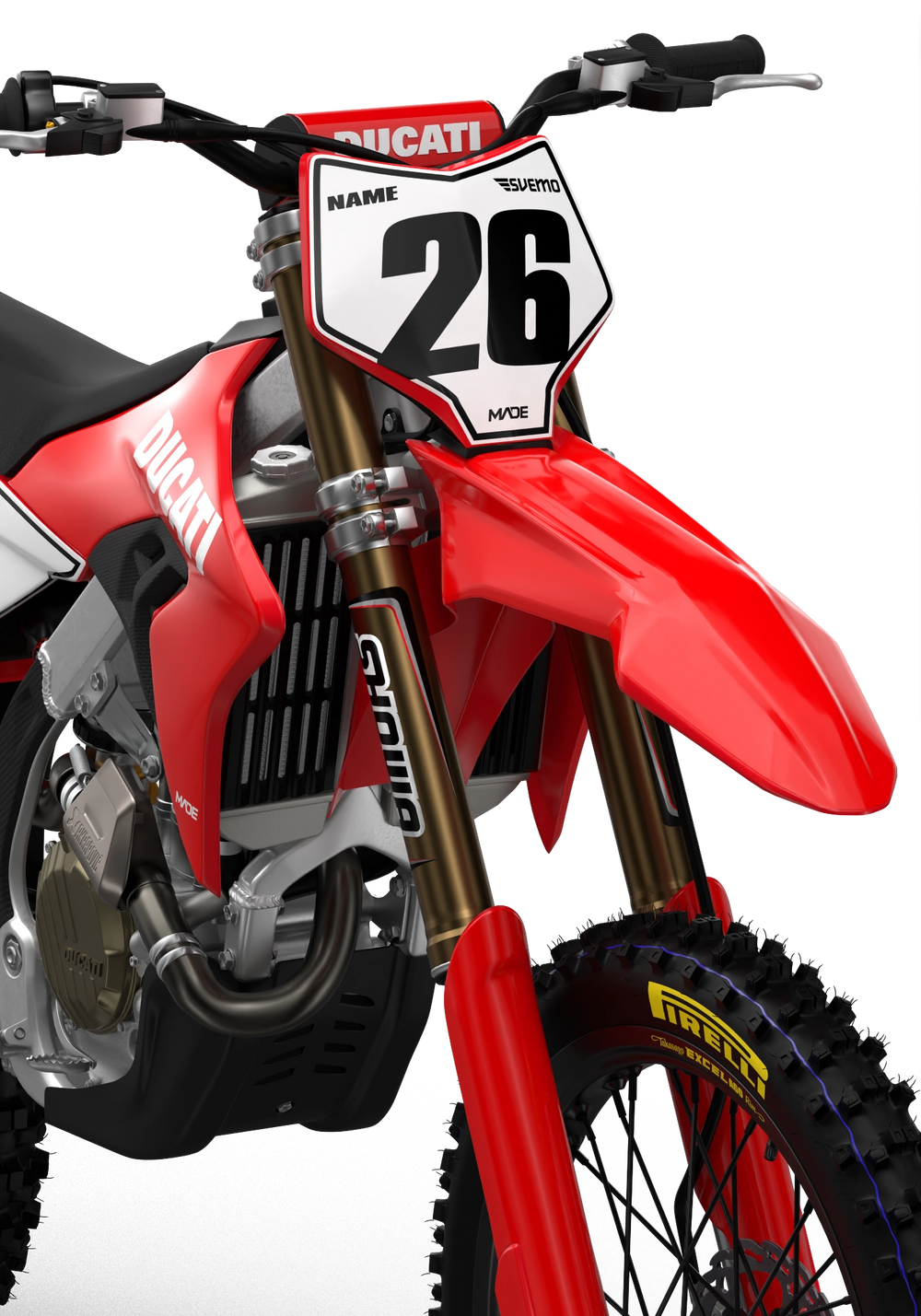 DUCATI OUTLINE NUMBER KIT - Madestickers
