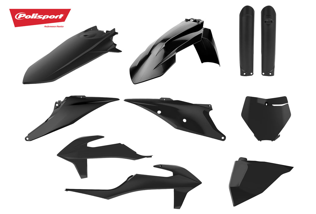 Full Black Plastic Kit KTM SX/SX-F/XC/XC-F (2019-22)