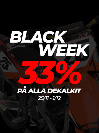 Black Week All graphics online Black Deals on all itmes. Premium motocross graphics from Made Stickers.