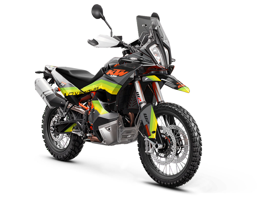 KTM Adventure Dual Sport motorbike graphics from madestickers.com Green#color_green
