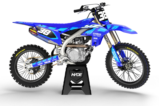 Yamaha MX motocross graphics - YZ YZF 2025 - madestickers.com Blue#color_blue
