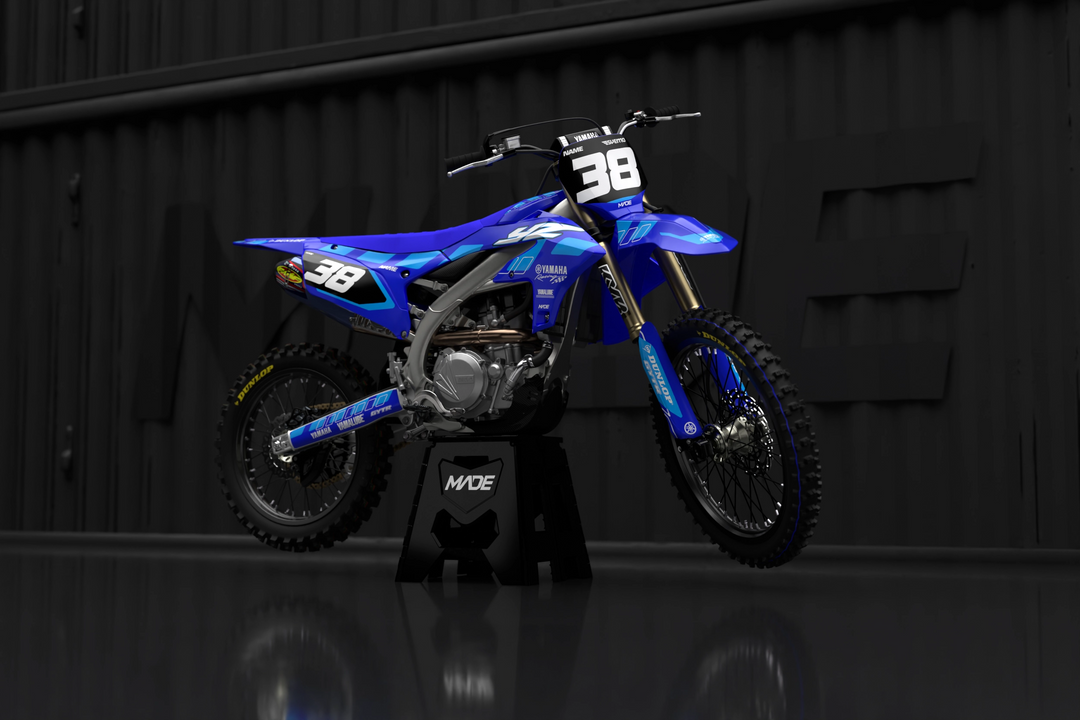 Yamaha MX motocross graphics - YZ YZF 2025 - madestickers.com Blue#color_blue
