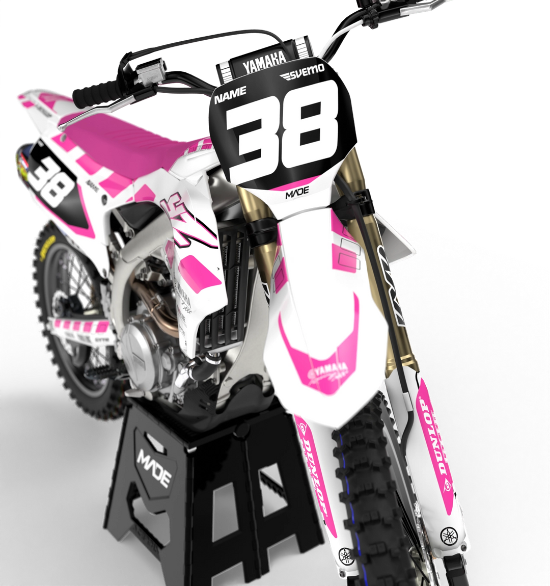 Yamaha MX motocross graphics - YZ YZF 2025 - madestickers.com Pink#color_pink