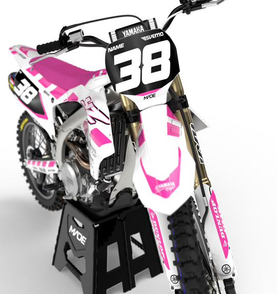 Yamaha MX motocross graphics - YZ YZF 2025 - madestickers.com Pink#color_pink