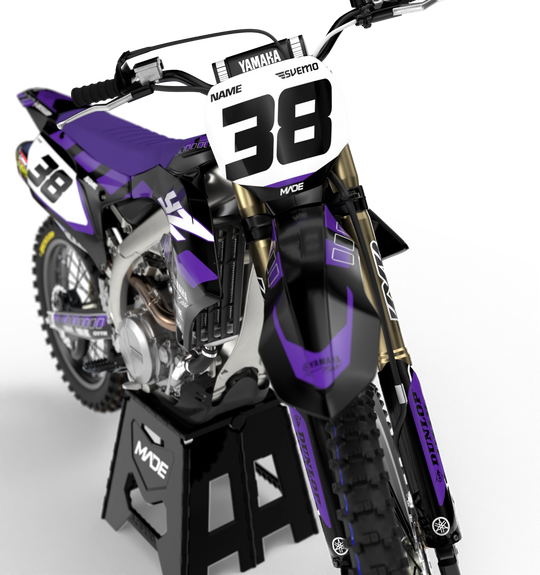 Yamaha MX motocross graphics - YZ YZF 2025 - madestickers.com Purple#color_purple