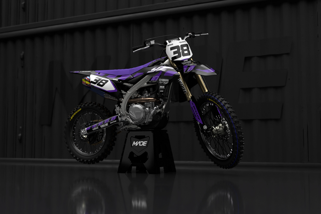 Yamaha MX motocross graphics - YZ YZF 2025 - madestickers.com Purple#color_purple