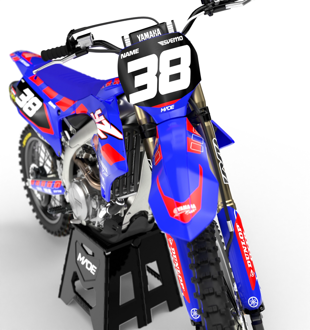 Yamaha MX motocross graphics - YZ YZF 2025 - madestickers.com Red#color_red