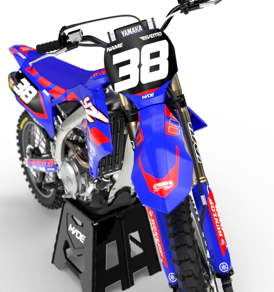 Yamaha MX motocross graphics - YZ YZF 2025 - madestickers.com Red#color_red