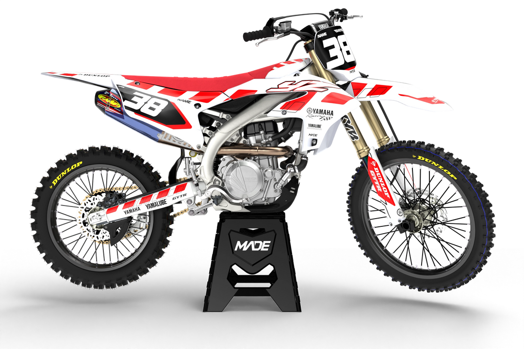 Yamaha MX motocross graphics - YZ YZF 2025 - madestickers.com White#color_white