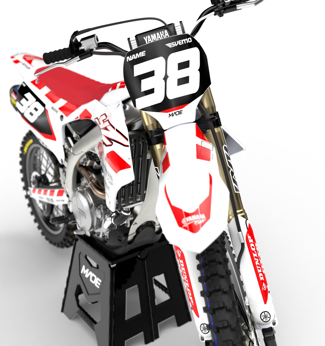 Yamaha MX motocross graphics - YZ YZF 2025 - madestickers.com White#color_white