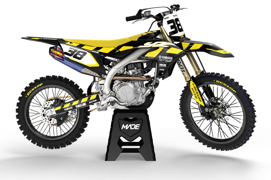 Yamaha MX motocross graphics - YZ YZF 2025 - madestickers.com Yellow#color_yellow