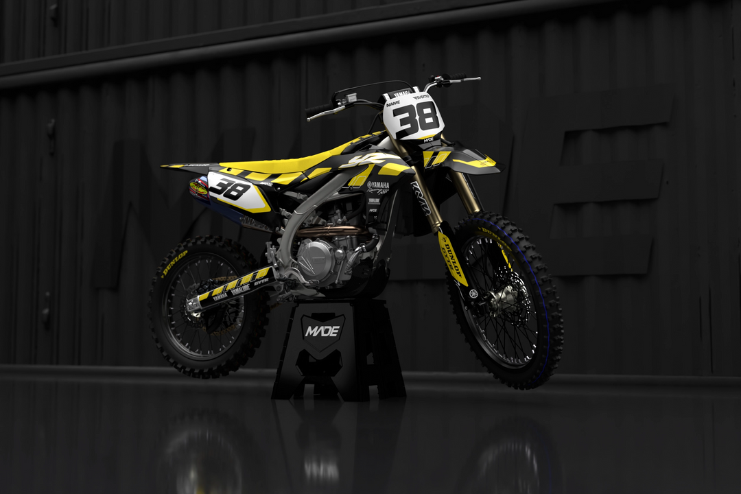 Yamaha MX motocross graphics - YZ YZF 2025 - madestickers.com Yellow#color_yellow