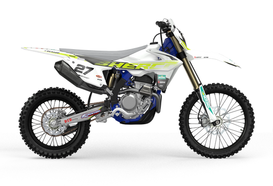 Sherco FE Racing factory motocross dirt bike graphics from madestickers.com White#color_white