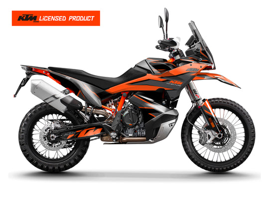 KTM Adventure Dual Sport motorbike graphics from madestickers.com Black#color_black
