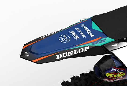 Yamaha YZ YZF Rival durable graphics kit - madestickers.com GreenOrange#color_greenorange