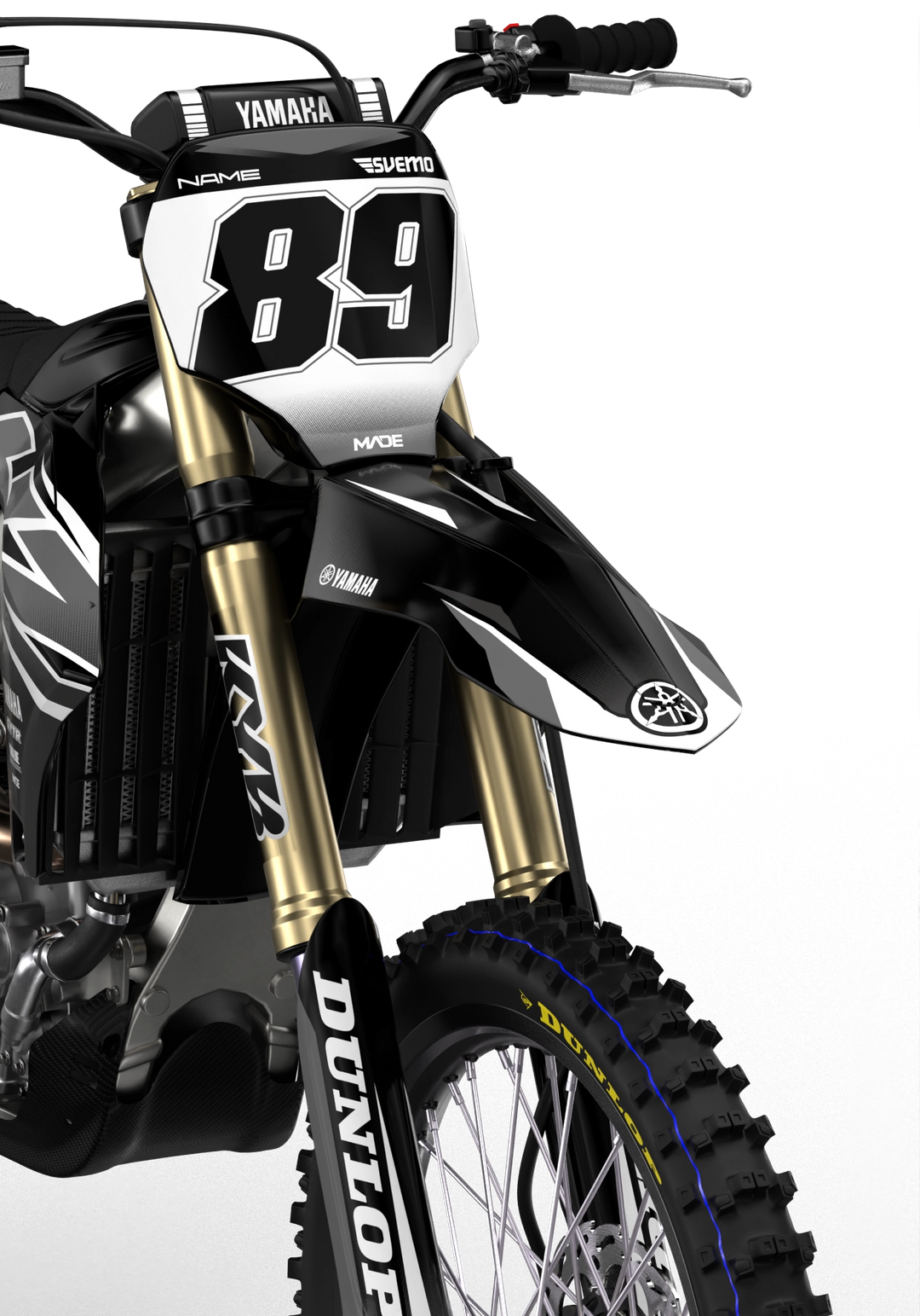 Yamaha YZ YZF Rival durable graphics kit - madestickers.com Grey#color_grey