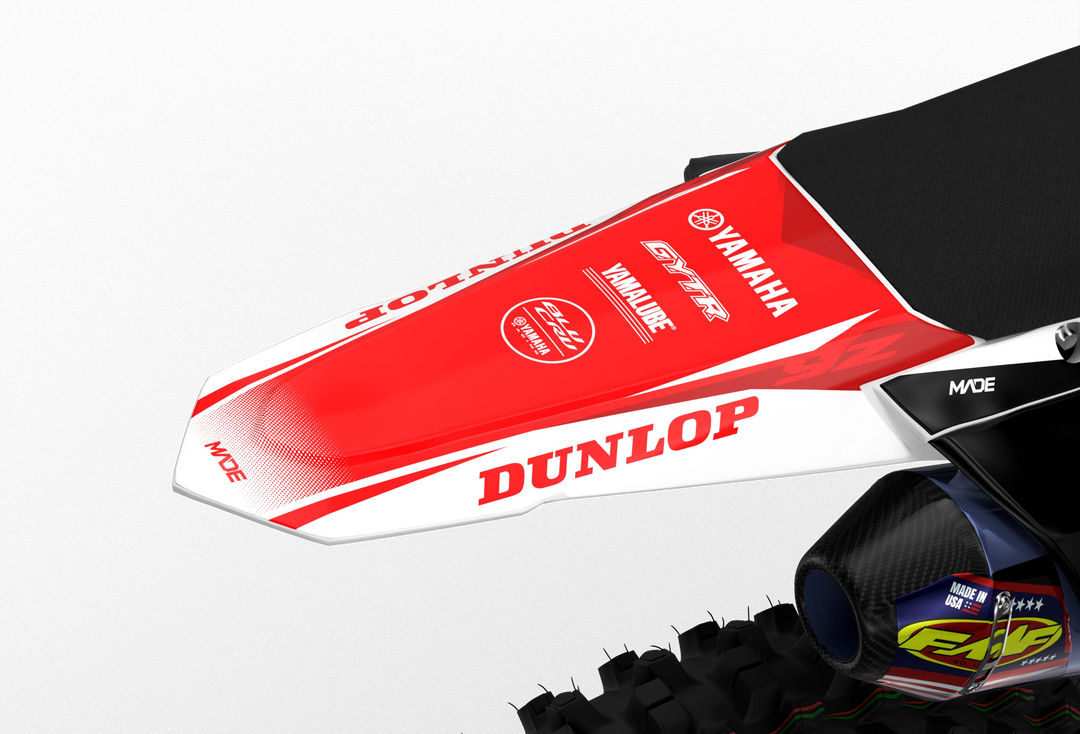Yamaha YZ YZF Rival durable graphics kit - madestickers.com WhiteRed#color_whitered
