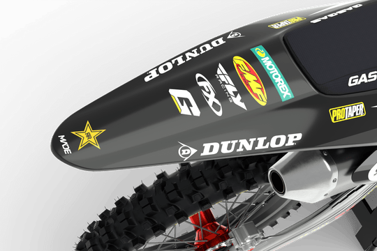 GASGAS MC TC EC ROCKSTAR GRAPHICS KIT - Madestickers Black#color_black