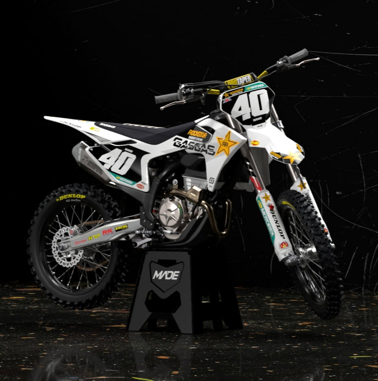 Premium graphics for GasGas motocross dirt bikes from Made stickers