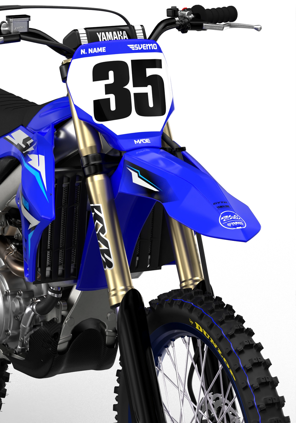 YAMAHA ROLLER BLACK NUMMERKIT