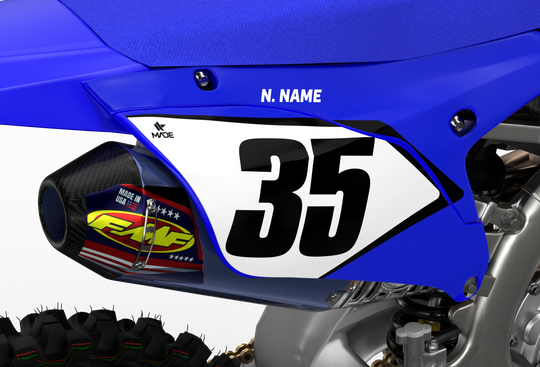 YAMAHA ROLLER BLUE NUMMERKIT