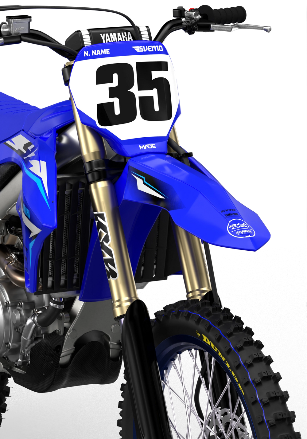 YAMAHA ROLLER BLUE NUMMERKIT